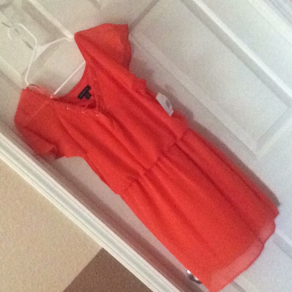 Jodi Kristopher Dark Orange Dress - Picture 1 of 7